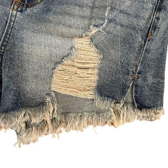 Kendall & Kylie the Icon Short Womens High Rise Blend Denim Blue SZ 7/28 # 1186 - Picture 2 of 15
